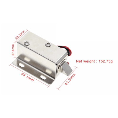 Cerradura Electromagnetica de lengueta LY-03 12V 0.6A - Imagen 4