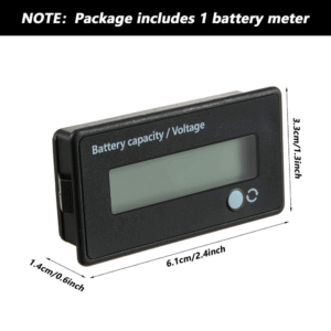 Medidor indicador capacidad / voltaje bateria 12V-84V litio plomo-acido Verde