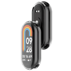 Funda carcasa protector pantalla completa TPU para Xiaomi Mi Band 8 transparente