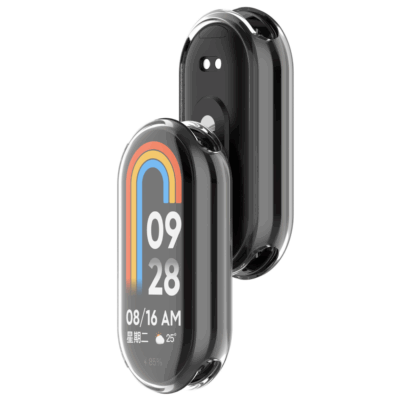 Funda carcasa protector pantalla completa TPU para Xiaomi Mi Band 8 transparente - Imagen 2
