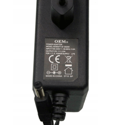 Alimentador OEM 12V 2A Jack 5,5-2,1 Fuente alimentacion 5.5x2.1mm ADS0271 - Imagen 3