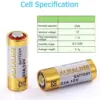 2x PILA ALKALINA 12V 23A LRV08 GP23 MN21 V23GA LR23A L1028 - Imagen 2