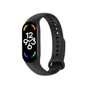 Correa Repuesto Pulsera Goma Brazalete Compatible Mi Band 7 6 5 Amazfit 5 Negro