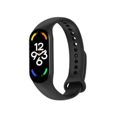 Correa Repuesto Pulsera Goma Brazalete Compatible Mi Band 7 6 5 Amazfit 5 Negro - Imagen 2