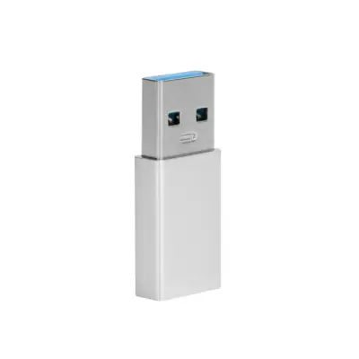 Adaptador USB Tipo C 3.1 a Usb Macho color PLATA - Imagen 3
