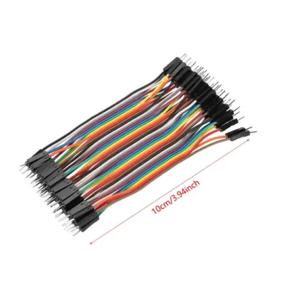 40 Cables Macho Macho 10cm Jumpers Dupont 2,54 Arduino Pic Protoboars - Imagen 3