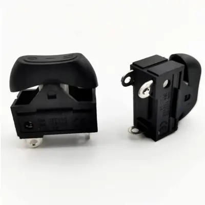 Interruptor basculante 3 posiciones secador de pelo  250V 10A SPDT 3 Pin NEGRO - Imagen 2
