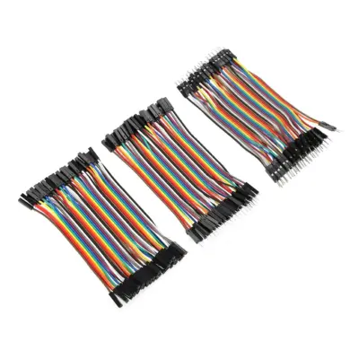 120x CABLES Hembra-Macho Hembra-Hembra Macho-Macho jumpers dupont arduino