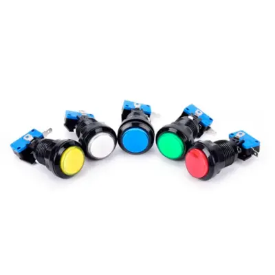 Pulsador Diy Arcade Jamma Recreativa Con Led Boton Pushbutton Iluminado Color A Elegir - Imagen 2