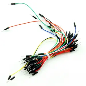 Mini Breadboard 170 Puntos Negro + Pack 65 Cable Jumper Macho