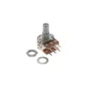 POTENCIOMETRO LINEAL DOBLE B500K OHM 0,5W 15MM 6 PIN + PERILLA AMARILLA - Imagen 2