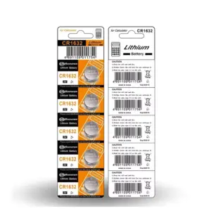 5x Pila boton bateria original Litio CR1632 3V DL1632 ER1632 GPR1632 Koonenda