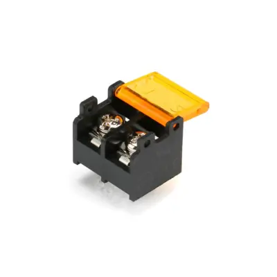 4x Bloque de Tornillo de barrera PCB Conector con cubierta HB-9500 2 pin HB-2 - Imagen 2