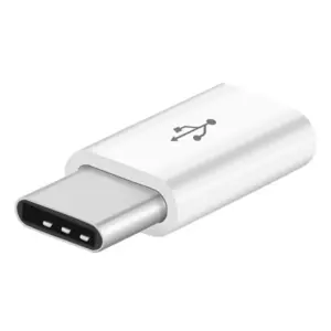 ADAPTADOR UNIVERSAL CABLE MICRO USB A TIPO C OTG BLANCO