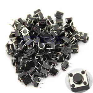 20x Pulsador Mini pulsador 6x6x5mm PCB