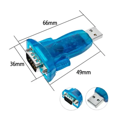 HL-340 Conversor Adaptador USB a RS232 DB9 Puerto Serie COM Basado en chip CH340 - Imagen 4