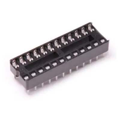 10x Zocalo Integrado 24 Pins Dip 24 Socket Doble Contacto
