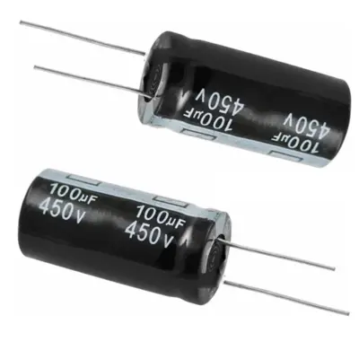 2x CONDENSADOR ELECTROLITICO 100uF 450v 105º C REF140.B