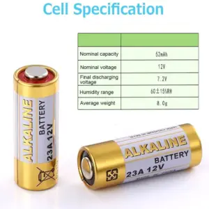 1x PILA ALKALINA 12V 23A LRV08 GP23 MN21 V23GA LR23A L1028