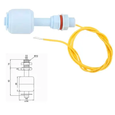 Sensor Nivel Liquido Vertical Interruptor Flotador Deposito Piscina Agua - Imagen 5