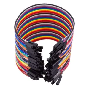 40 Cables Hembra – Hembra 20cm Jumpers Dupont 2,54