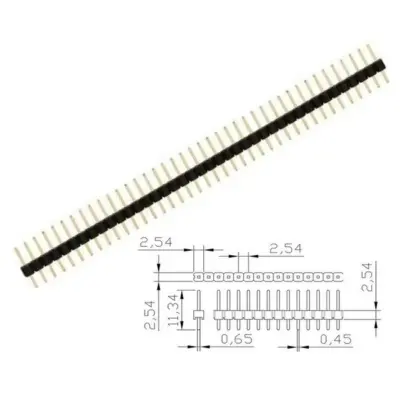 10x Tira Pines Macho Simple 1x40 Pines - Imagen 3