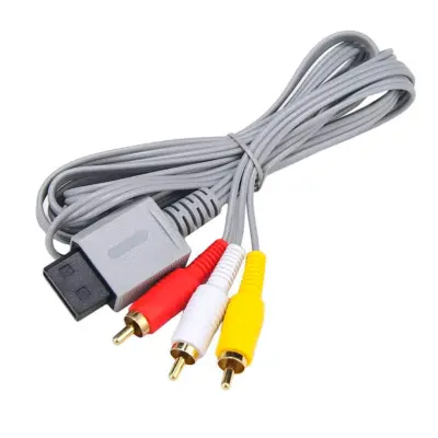 Cable video AV 3 RCA Audio y Video RCA para Nintendo WII WII U