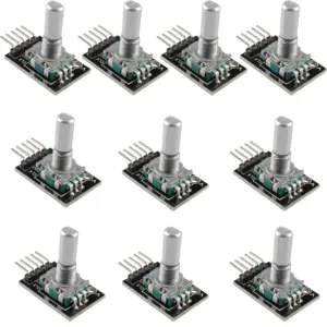 10x Sensor Rotatorio Codificador Con Eje Pulsador Ky-040  Rotary Encoder Rosca