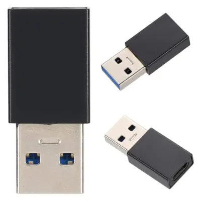 Adaptador USB Tipo C 3.1 a Usb Macho Negro - Imagen 4