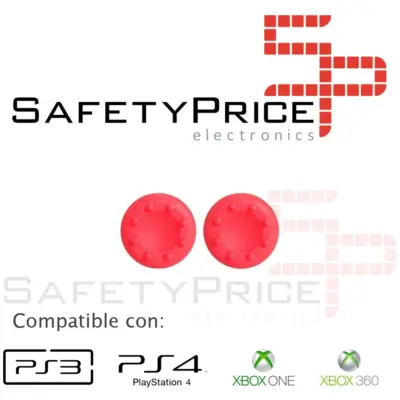 2X FUNDA MANDO PS3 PS4 XBOX ONE 360 GOMAS JOYSTICK THUMB GRIPS BOTONES SILICONA - Imagen 5