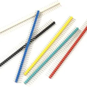 5x Tira Pines De ConexiÓn 1×40 Macho Varios Colores