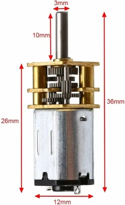 Motor N20 12V DC 500 rpm - Imagen 4