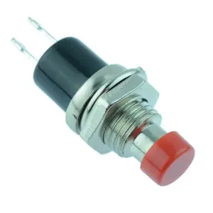 Pulsador momentaneo redondo 7mm NO – ROJO