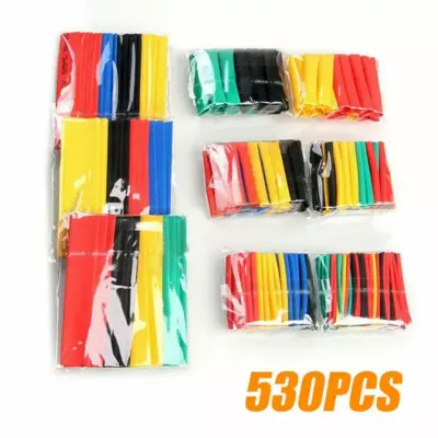 530 PCS SURTIDO TUBO TERMORETRACTIL DE COLORES AISLANTE PARA CABLES 8 MEDIDAS - Imagen 3