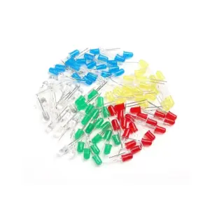 Pack 50 Leds 5mm Compuesto Por 10 Leds De Cada Color