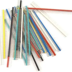 5x Tira Pines De ConexiÓn 1×40 Macho Varios Colores