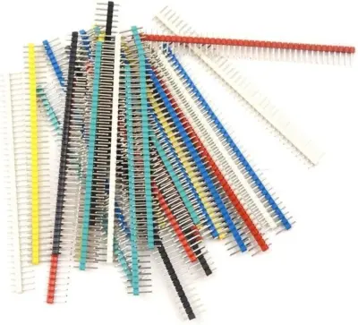 5x Tira Pines De ConexiÓn 1x40 Macho Varios Colores
