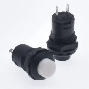 2x Interruptor Blanco Redondo 12 Mm Empotrable 2 Posiciones
