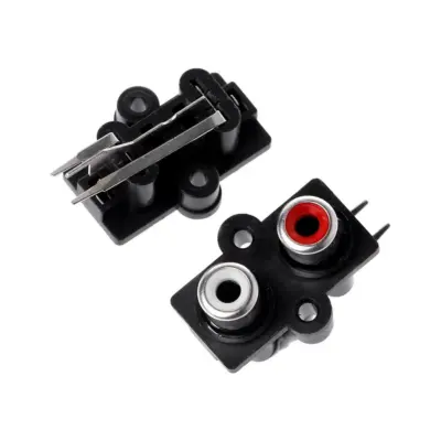 2x conector RCA hembra montaje en panel - Imagen 4