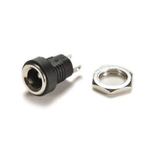 5x Conector corriente DC-022B Jack Power HEMBRA 5.5×2.1 MM Panel chasis tuerca