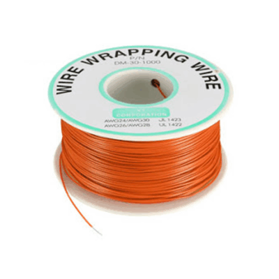 1 METRO Cable Hilo Wrapping AWG30 Naranja