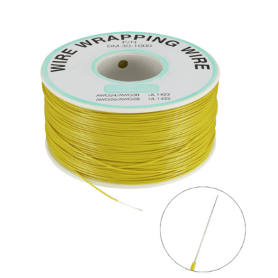 1 METRO Cable Hilo Wrapping AWG30 Amarillo