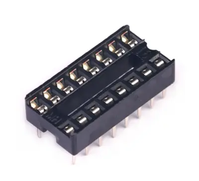 5x Zocalo Integrado 16 Pins Dip 16 Socket Doble Contacto