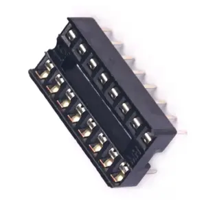 5x Zocalo Integrado 16 Pins Dip 16 Socket Doble Contacto