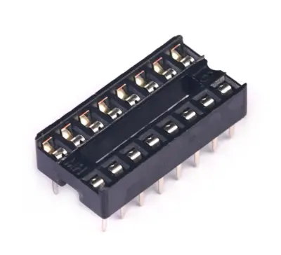 5x Zocalo Integrado 16 Pins Dip 16 Socket Doble Contacto - Imagen 4