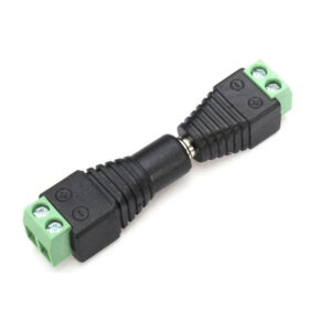 Pack Conector DC Jack Macho y Hembra 5.5×2.1 mm con bloque terminal 2 Pin