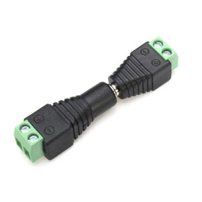 Pack Conector DC Jack Macho y Hembra 5.5x2.1 mm con bloque terminal 2 Pin - Imagen 2