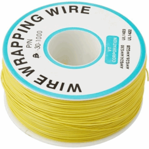 Bobina Cable Hilo Wrapping AWG30 Amarillo 200m