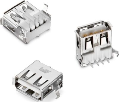 Conector Usb Hembra Tipo A 90º Grados Para Pcb