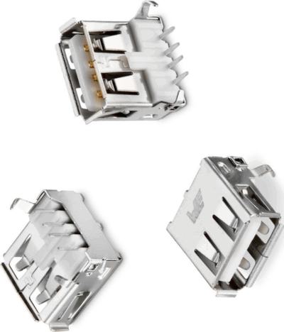 Conector Usb Hembra Tipo A 90º Grados Para Pcb - Imagen 2